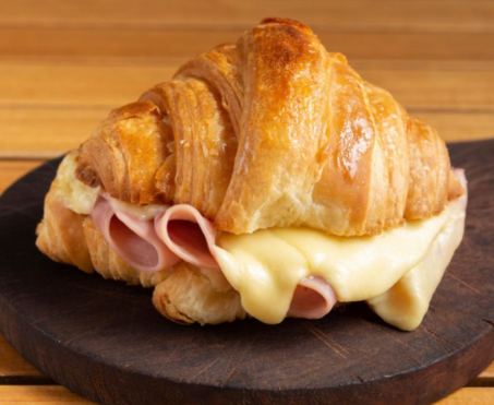 Recette de croissant jambon-fromage