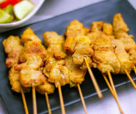 Recette de brochettes de poulet thaï 