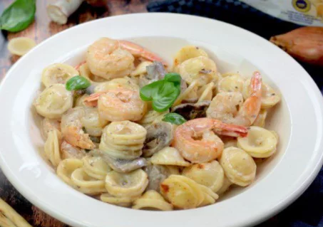 Recette des orecchiette aux crevettes