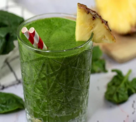 Recette de smoothie ananas et épinards 