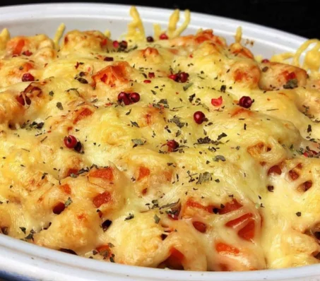 Recette de gratin de pâtes à la courge⁣