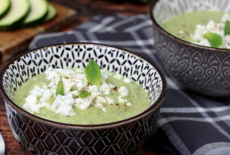 Recette de crème de courgette à la menthe