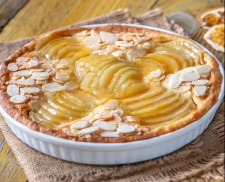 Recette de tarte poire amandine