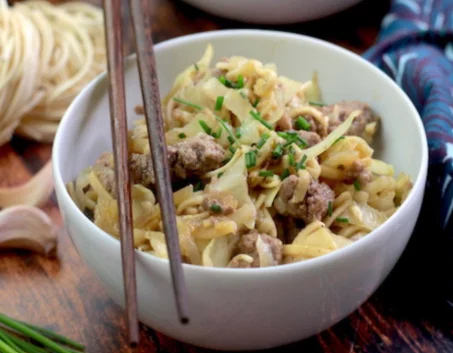 Recette de nouilles sautées au boeuf