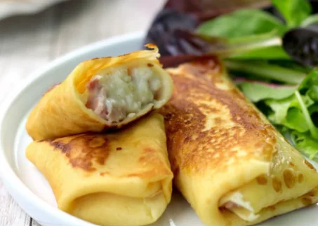 Recette de crêpes au jambon