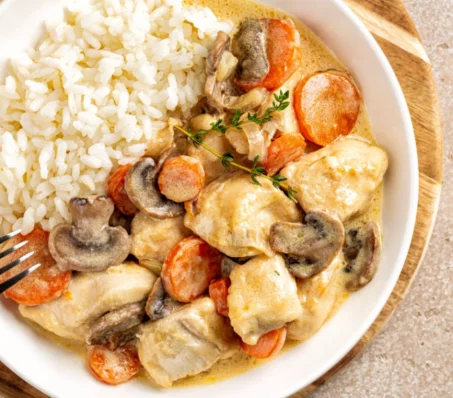 Recette de notre blanquette de poulet