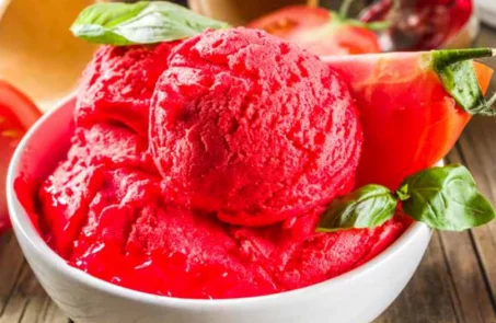 Recette de glace tomate-basilic