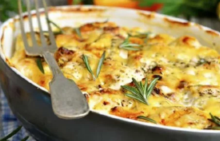 Recette de Gratin provençal au chèvre frais et thym 