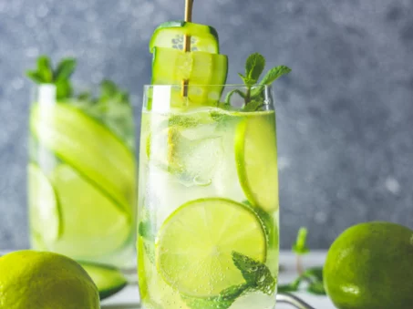 Recette de virgin mojito⁣ au concombre