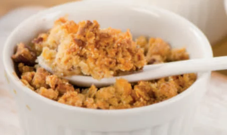 Crumble de pommes et avoine