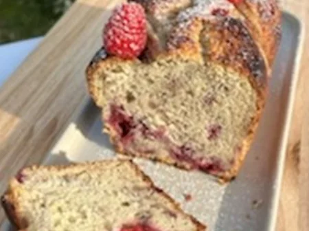 Recette de Banana Bread aux framboises