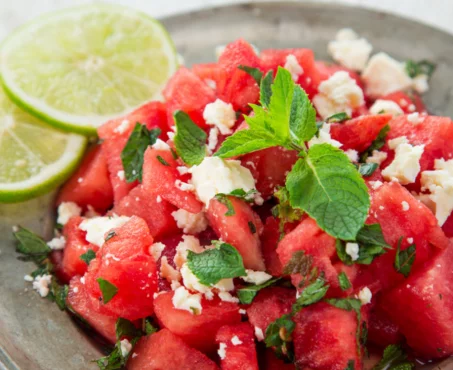 Recette de Salade pastèque et citron vert 