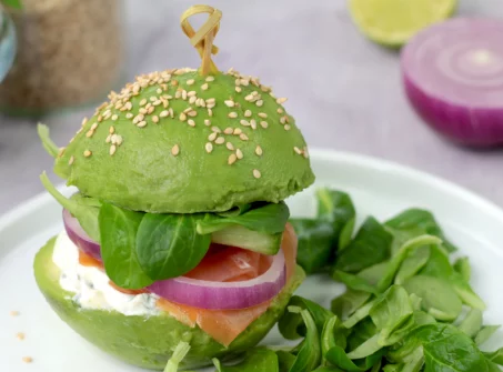 Recette d'Avocado burger sans pain⁣