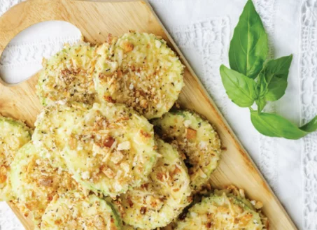 Recette de chips de courgette au parmesan