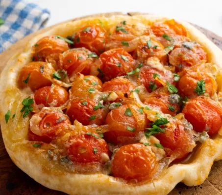 Recette de Tatin échalotes et tomates cerise 