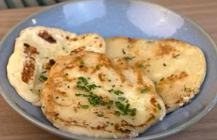 Recette de Cheese naan healthy