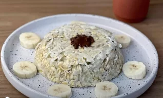 Recette de Bowlcake aux flocons d'avoine et banane