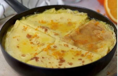 Recette de crêpes Suzette