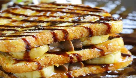 Recette de croque-monsieur choco-banane