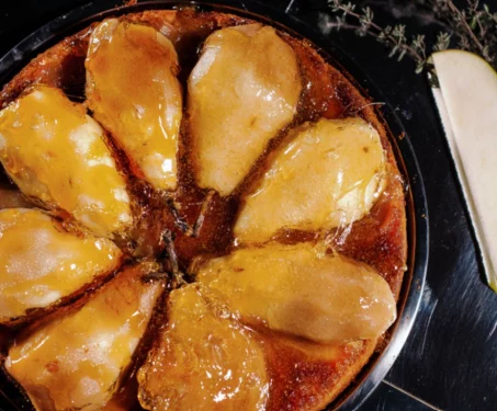 Recette de Poire feuilletée façon tatin