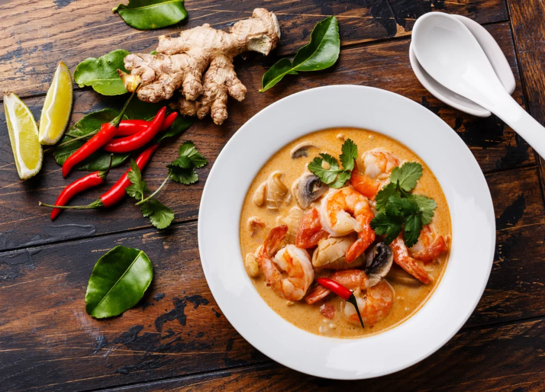 Recette Soupe de crevettes et coco