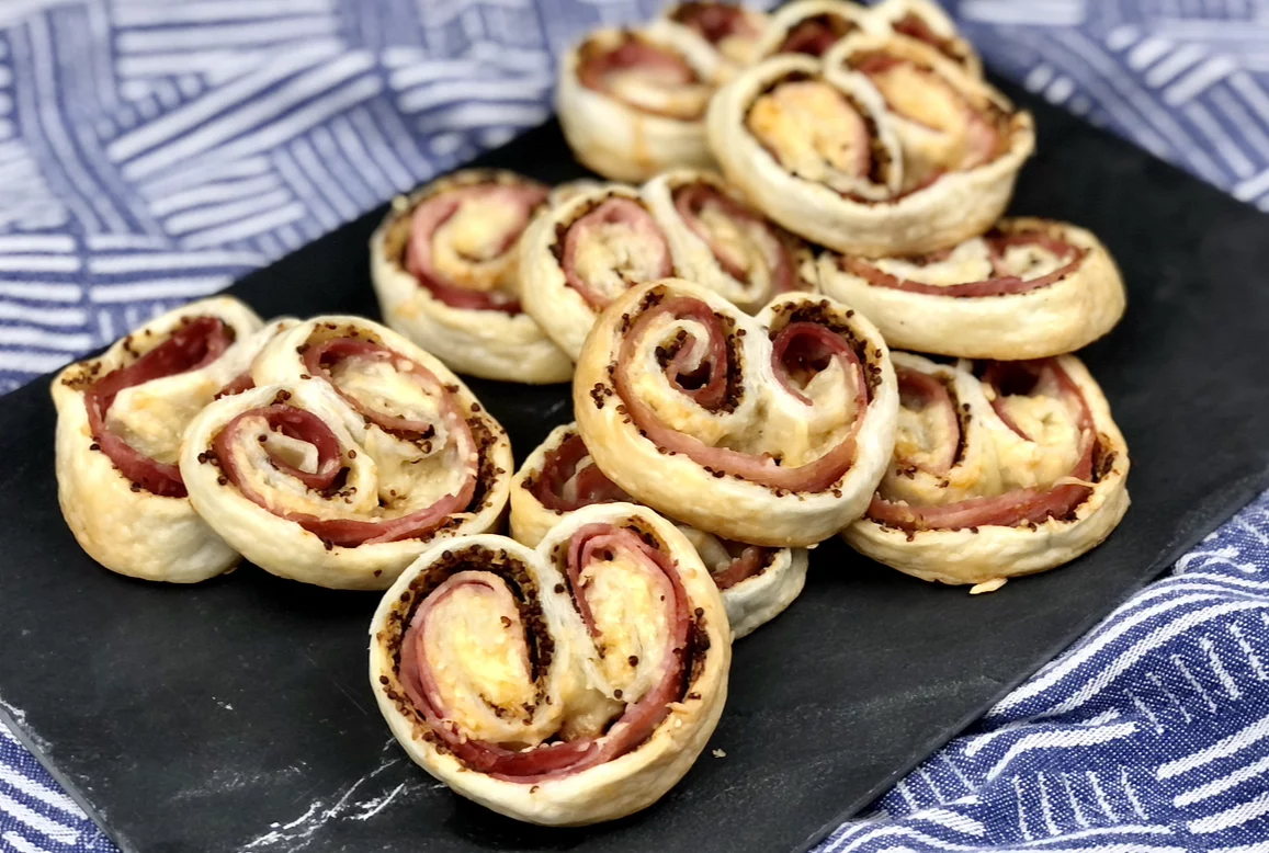 Recette Roulés feuilletés jambon