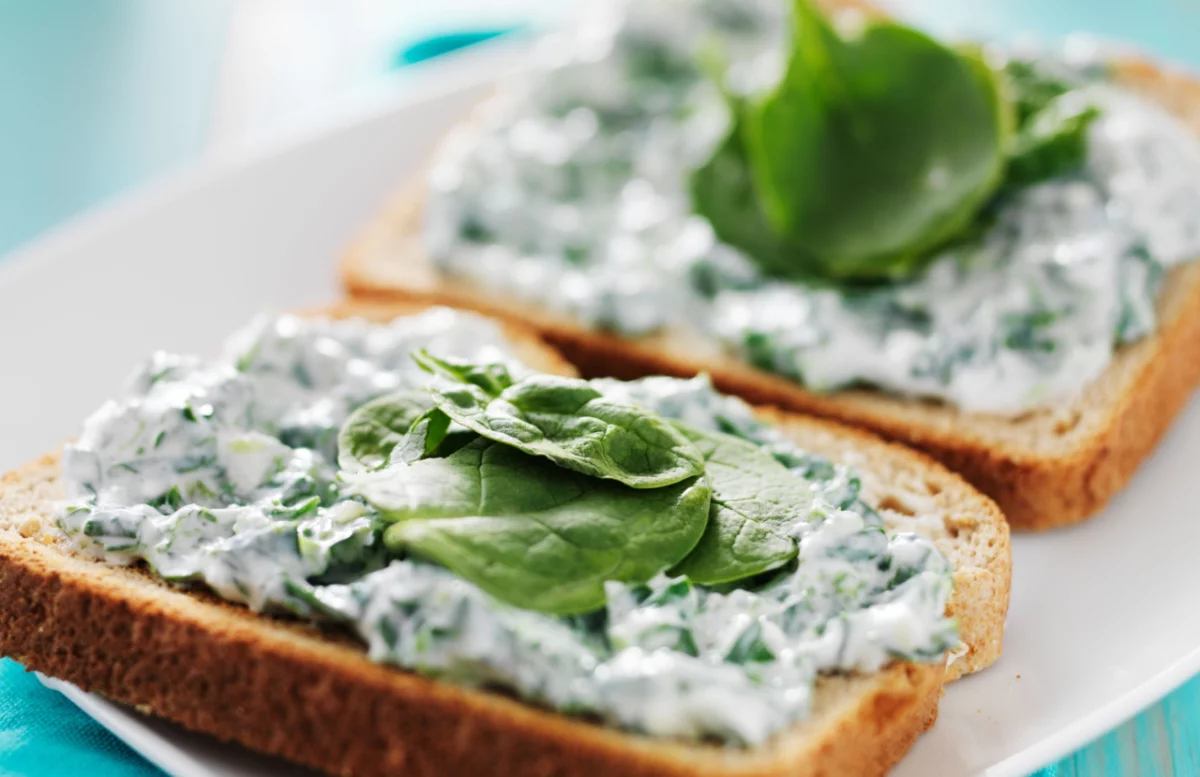 Recette Tartine tzatziki d'épinard