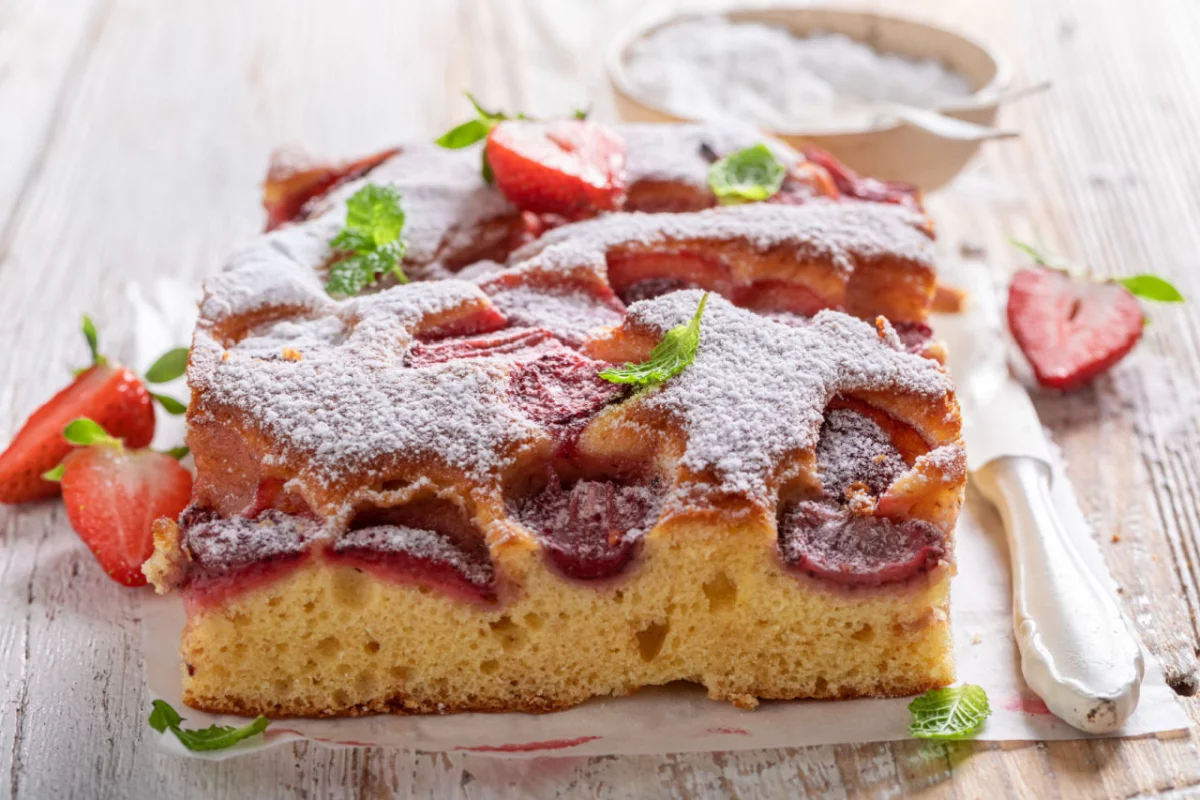 Recette Cake à la fraise