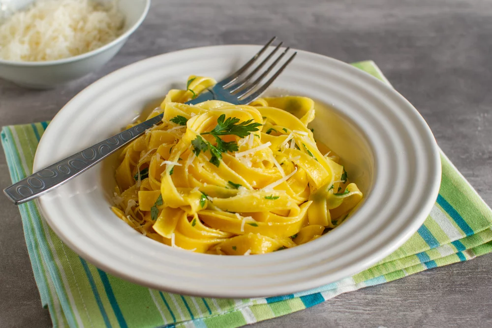 Recette Tagliatelles citron et burrata