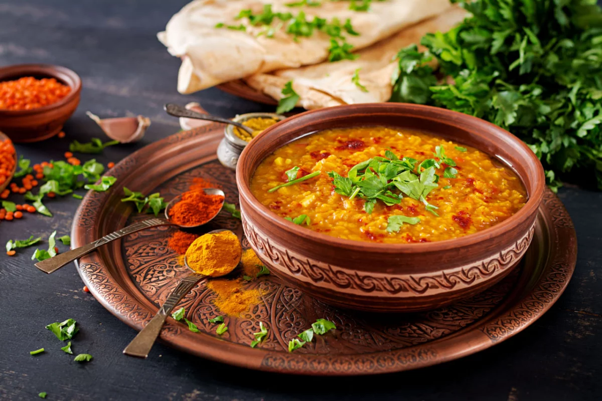 Recette Curry de lentilles au bacon