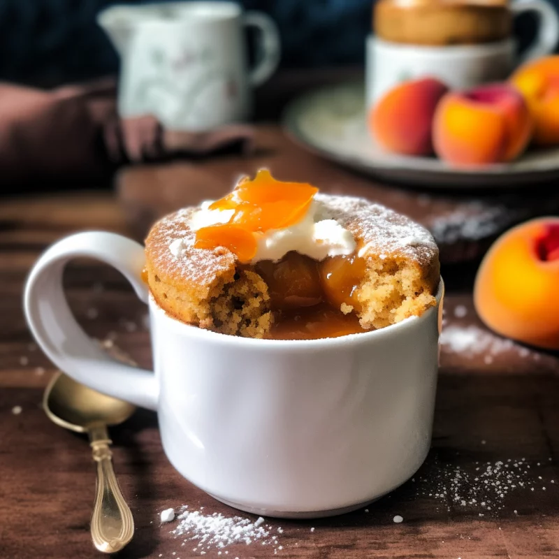 Recette Mug cake abricot miel amande