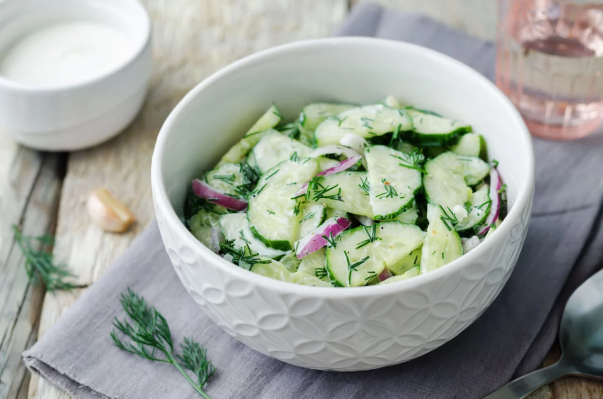Recette Salade de concombre au yaourt