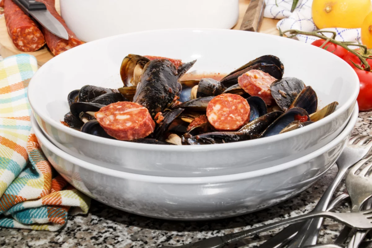 Recette Moules au chorizo