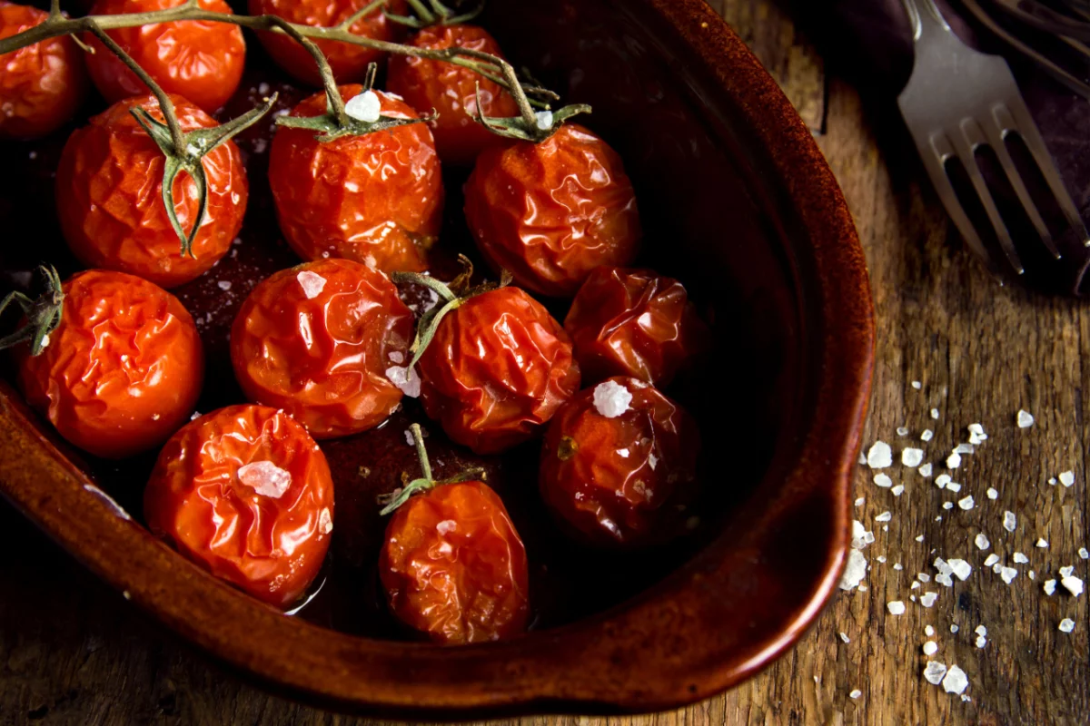 Recette Tomates cerises rôties au four