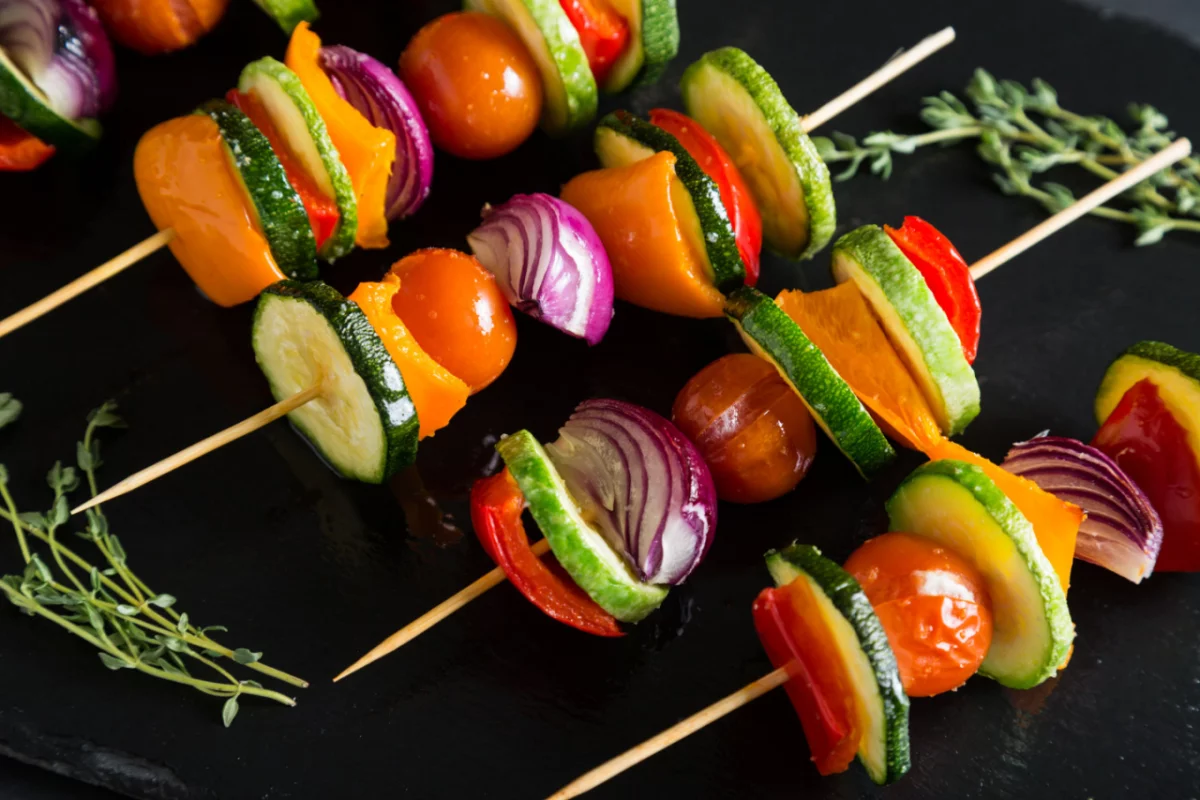 Recette Brochettes de légumes