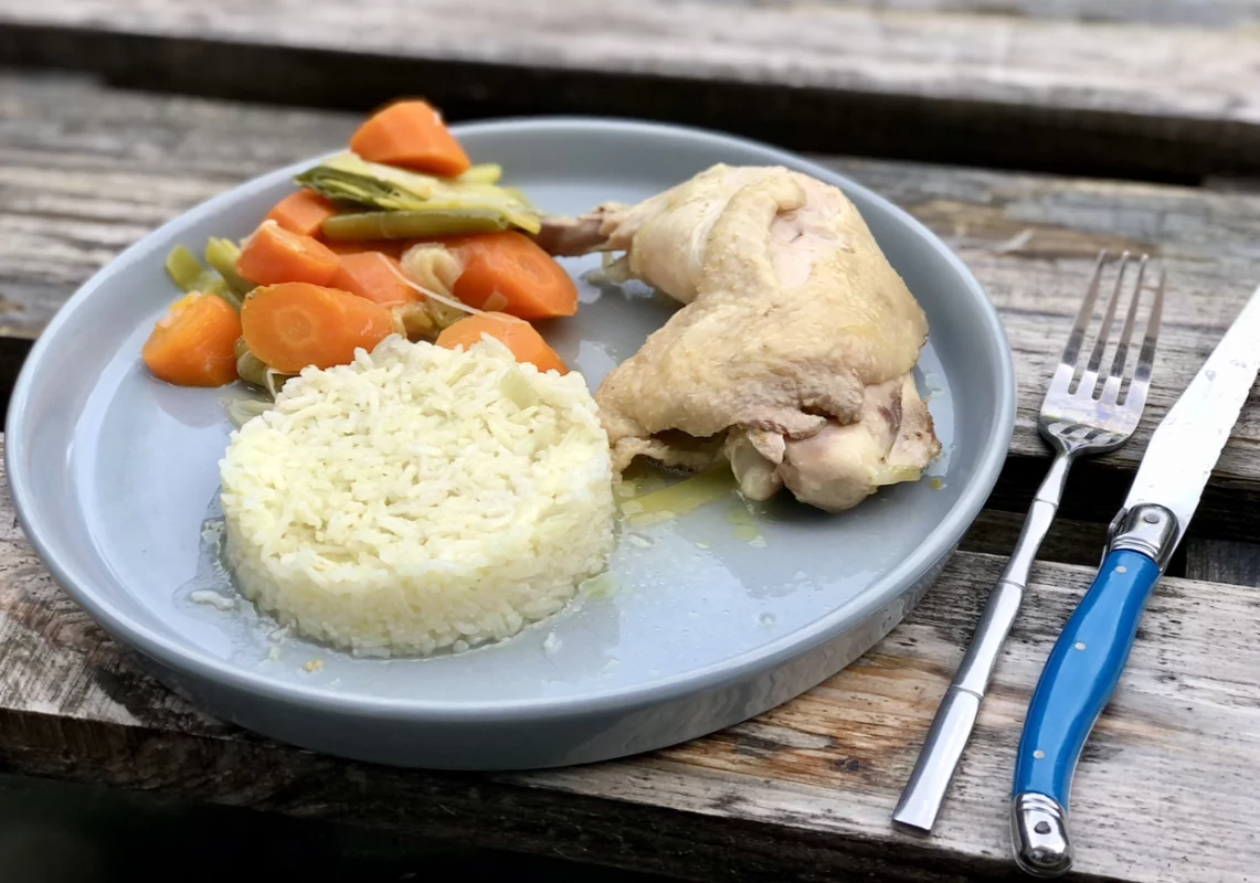 Recette Poule au riz