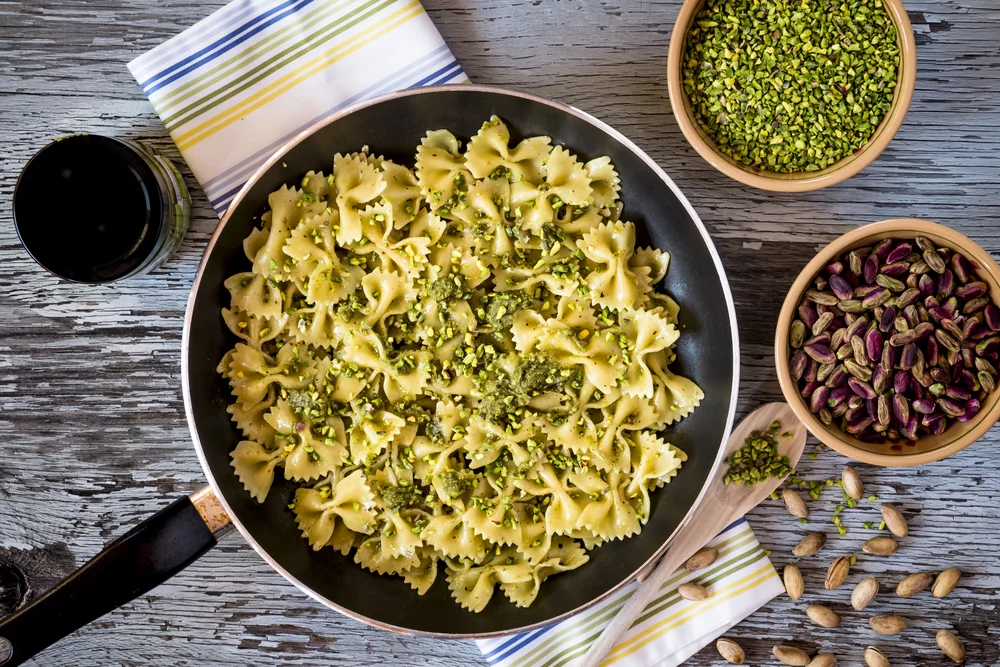Recette Pâtes à la pistache et citron
