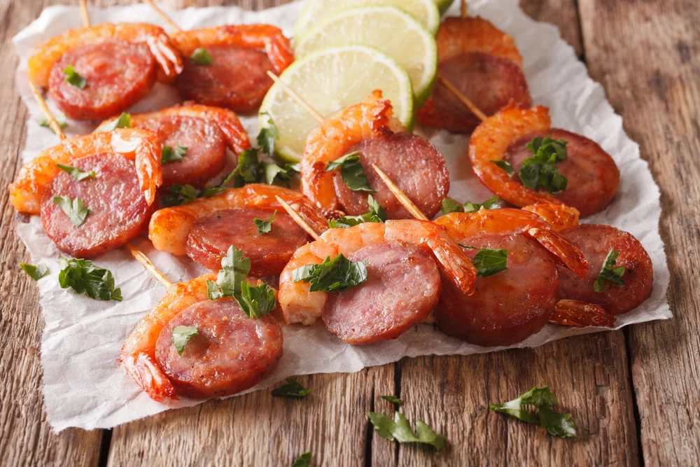 Recette Gambas et chorizo