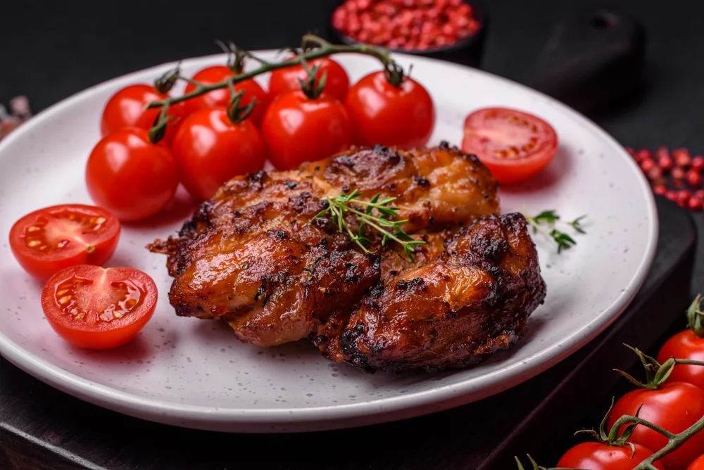 Recette Côte de porc miel moutarde