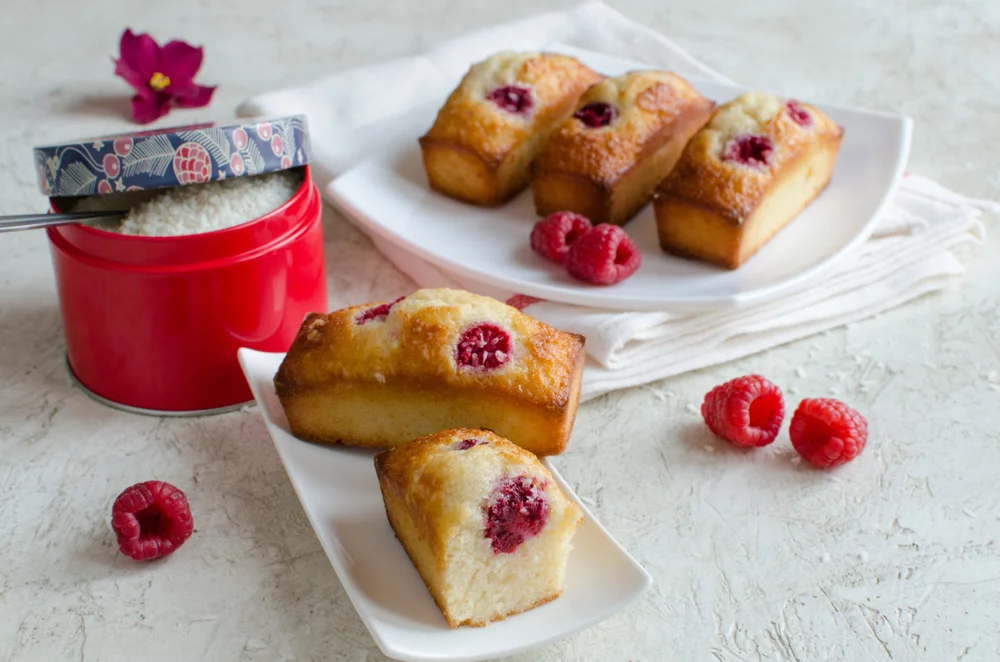 Recette Financier à la framboise
