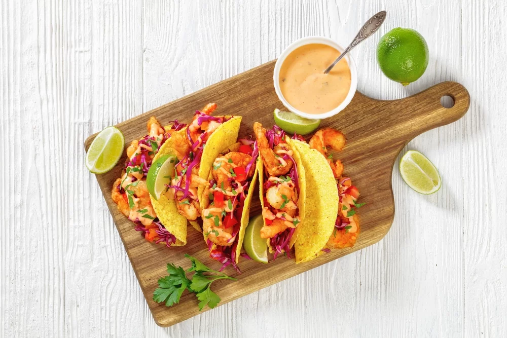 Recette Tacos de crevettes