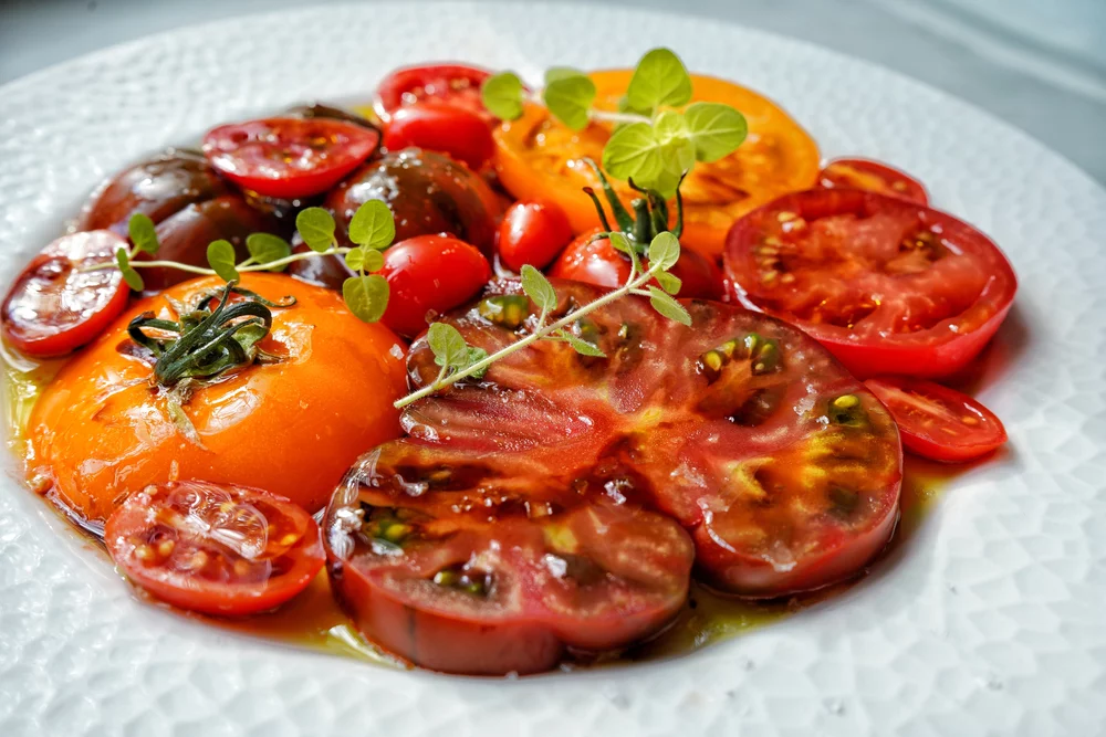 Recette Carpaccio de tomates