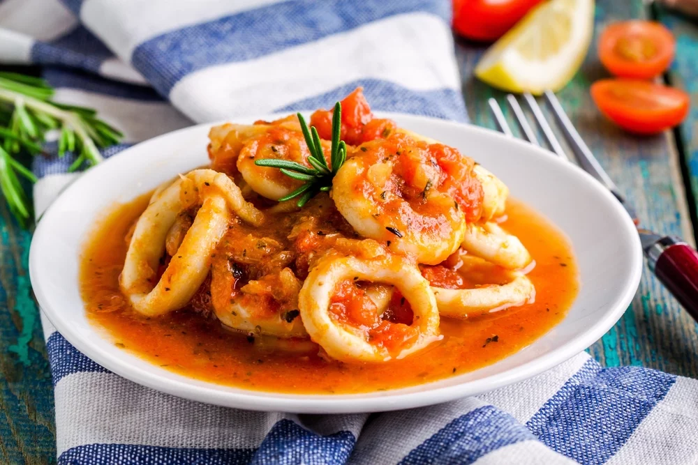 Recette Calamars à la tomate