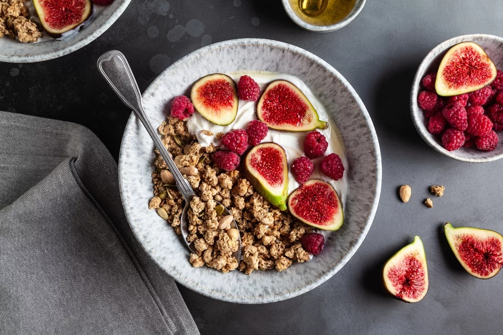 Recette Granola fromage blanc figues