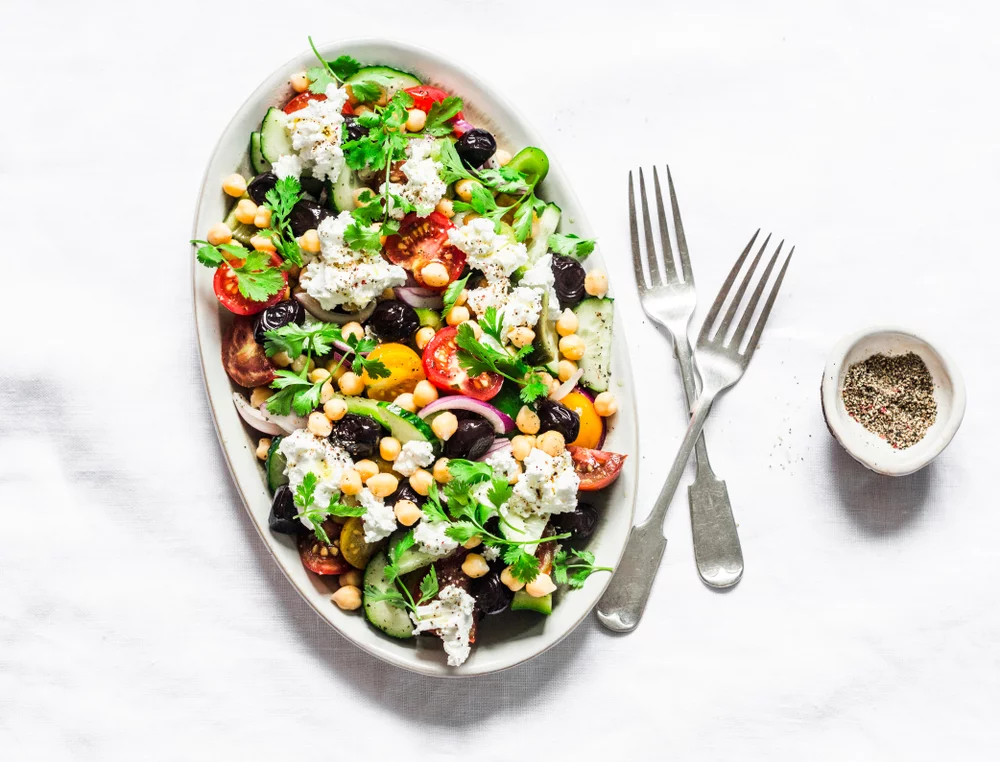 Recette Salade de pois chiches à la grecque