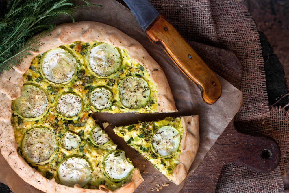 Recette Tarte courgettes burata