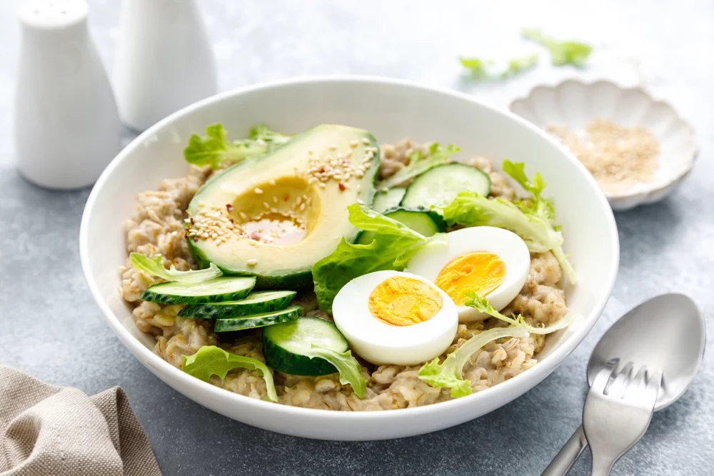 Recette Porridge salé oeuf et emmental