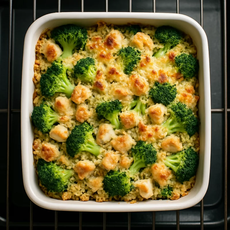 Recette Gratin de brocoli, quinoa et poulet au parmesan