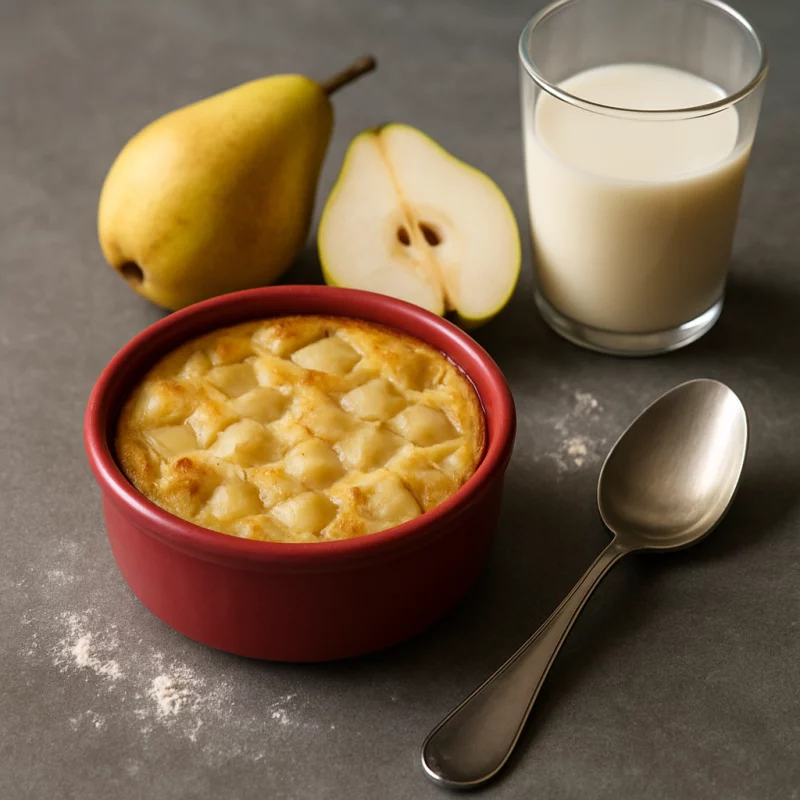 Recette Flan léger aux poires et à la vanille