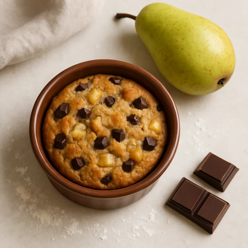 Recette Muffin individuel poire et pépites de chocolat